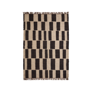 Alfombra GRAPH 230x160 cm, Negro Natural - House Doctor