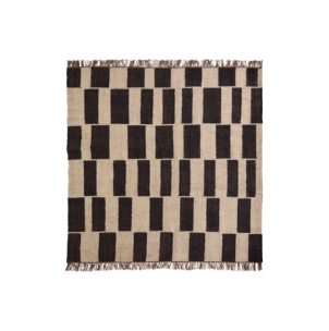 Alfombra GRAPH 180x180 cm, Negro Natural - House Doctor