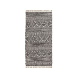 Alfombra ETHNIC 200x90 cm, Negro Natural - House Doctor