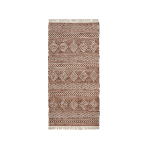 Alfombra ETHNIC 200x90 cm, Marrón Natural - House Doctor
