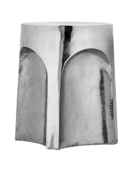 Mesita de Noche RIGA, Acabado Plateado - House Doctor