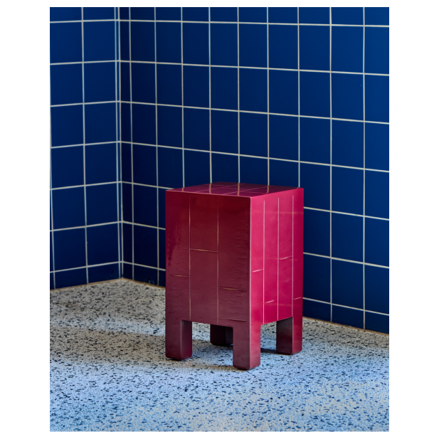 Mesita de Noche BRICK, Rojo - House...