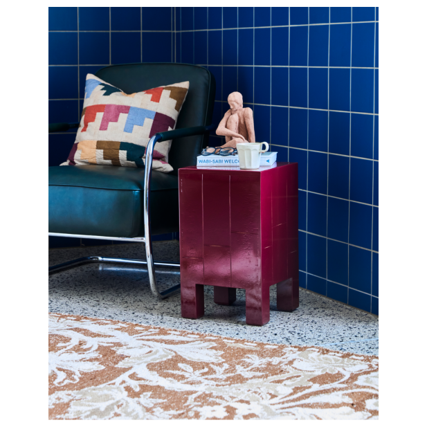 Mesita de Noche BRICK, Rojo - House...