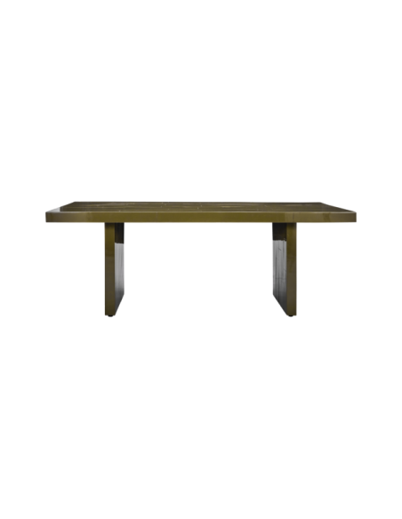 Mesa BRICK 200x90 cm de Comedor, Verde - House Doctor