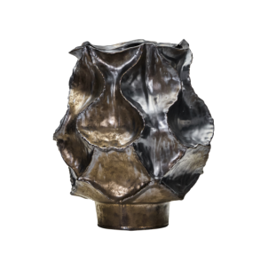 Jarrón WAVES, Metálico Antiguo - House Doctor