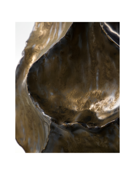 Jarrón WAVES, Metálico Antiguo - House Doctor