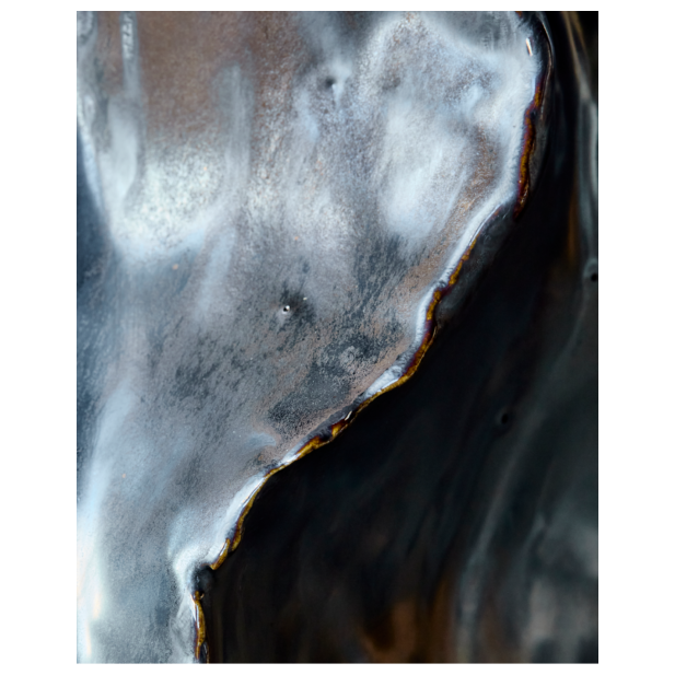 Jarrón WAVES, Metálico Antiguo -...