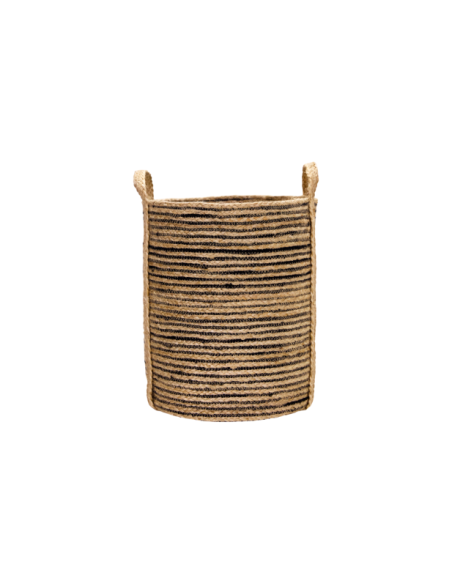 Set 3 Cestas de Almacenaje DUNGI, Negro / Natural - House Doctor