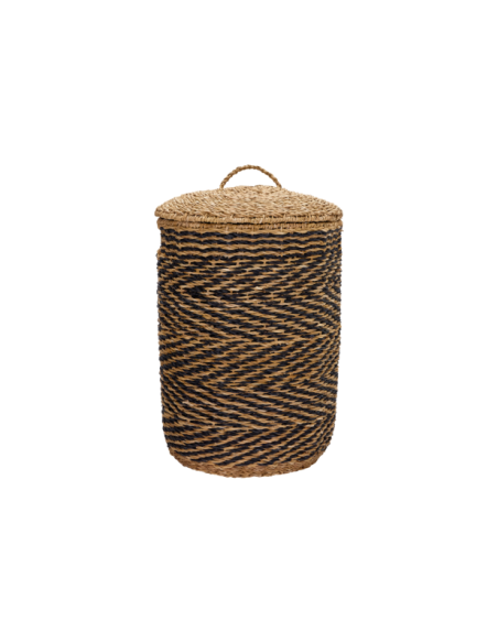 Set 2 Cestas de Lavandería CESTO, Natural / Negro - House Doctor