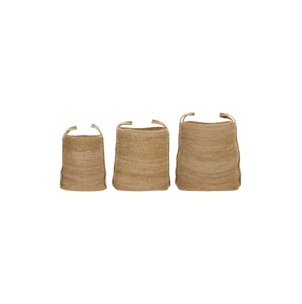 Set 3 Cestas de Almacenaje STELLA, Natural - House Doctor