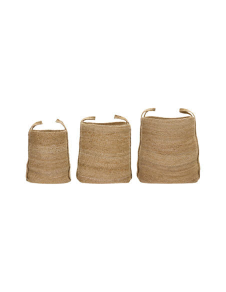 Set 3 Cestas de Almacenaje STELLA, Natural - House Doctor