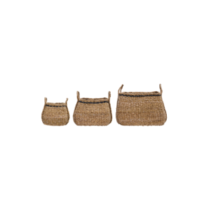 Cesta LAINE, Natural / Negro - House Doctor