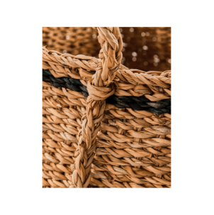 Cesta LAINE, Natural / Negro - House Doctor 2