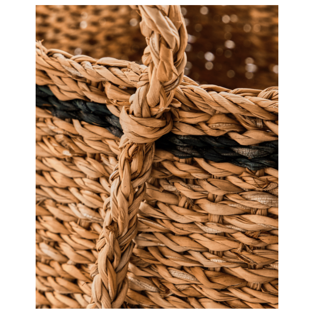 Cesta LAINE, Natural / Negro - House...