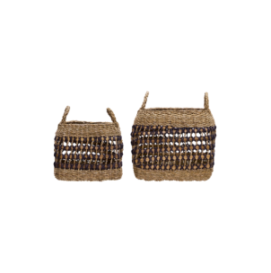 Cesta PAUTA, Natural / Negro - House Doctor