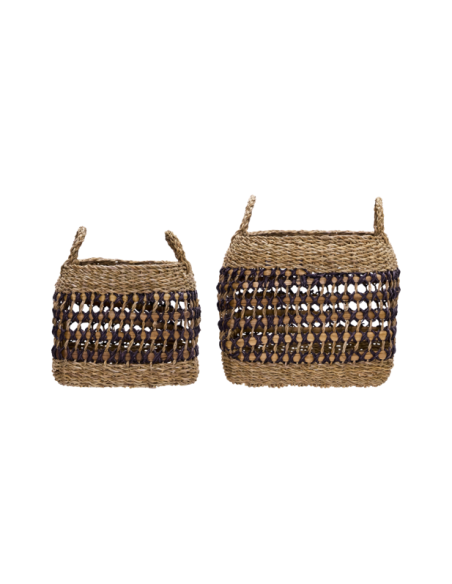 Cesta PAUTA, Natural / Negro - House Doctor