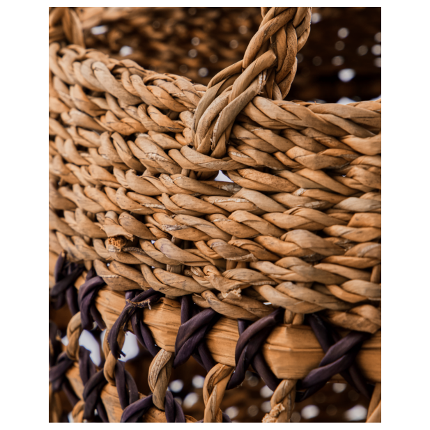 Cesta PAUTA, Natural / Negro - House...