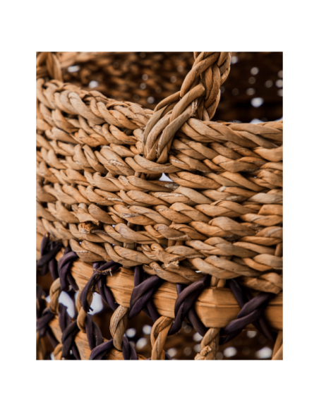 Cesta PAUTA, Natural / Negro - House Doctor