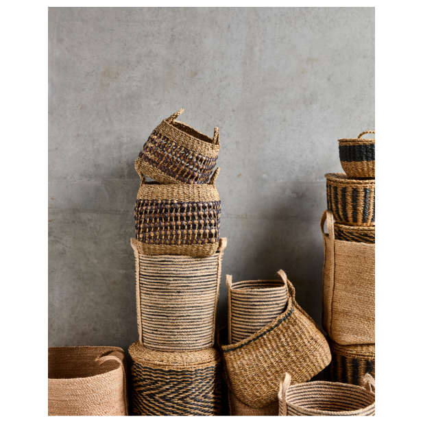 Cesta PAUTA, Natural / Negro - House...