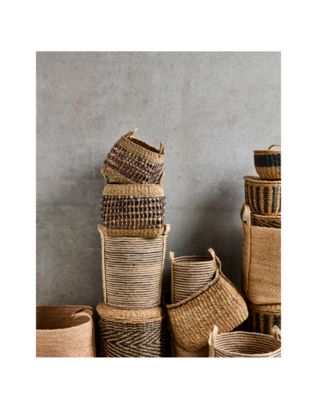 Cesta PAUTA, Natural / Negro - House Doctor