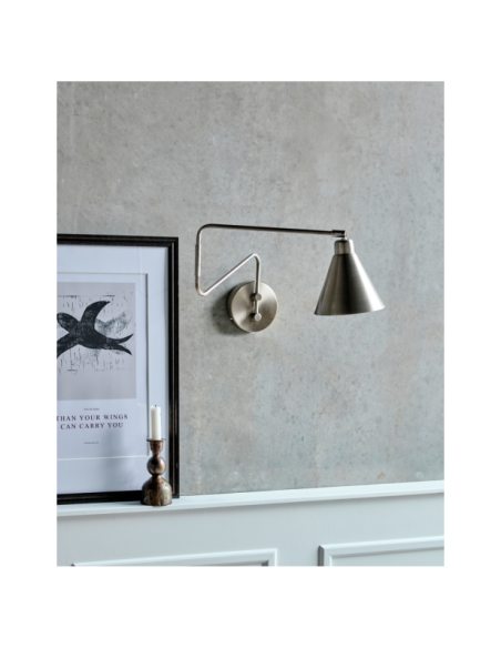 Aplique GAME 76x27 cm, Acabado Plateado Cepillado - House Doctor