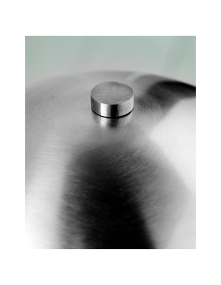 Lámpara de Mesa ROOMIE, Acabado Plateado Cepillado - House Doctor