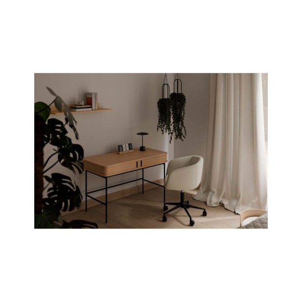 Escritorio FRANZINE, Roble / Negro