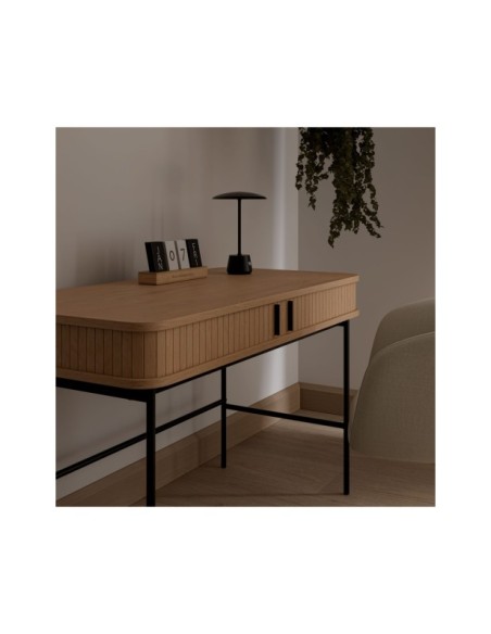 Escritorio FRANZINE, Roble / Negro