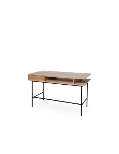 Escritorio MALVA, Roble / Negro