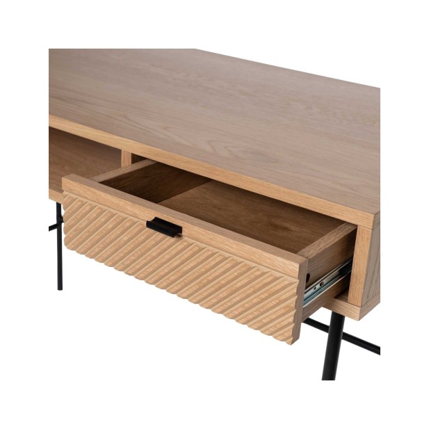 Escritorio MALVA, Roble / Negro