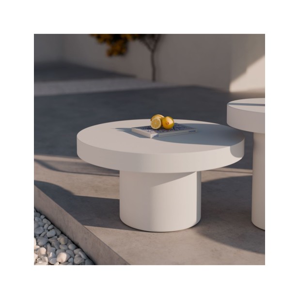 Mesa  de Centro Exterior KORA Ø80 cm,...