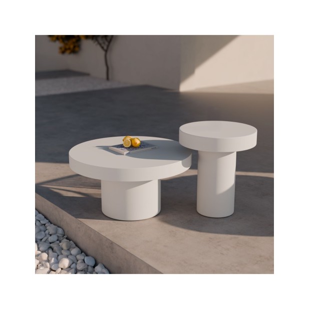 Mesa  de Centro Exterior KORA Ø80 cm,...