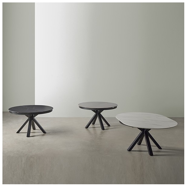 Mesa Extensible SKYLER Ø130/180 cm de...