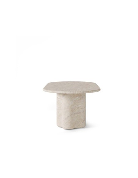 Mesa IRKA 220x109 cm de Comedor, Cemento Acabado Travertino