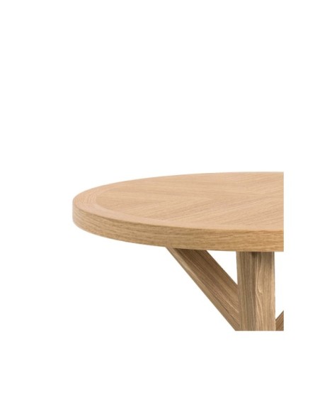 Mesa AUREA Ø120 cm de Comedor, Roble