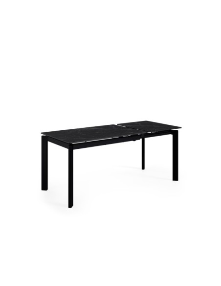Mesa FIONA 140x90 cm, Negro / Negro