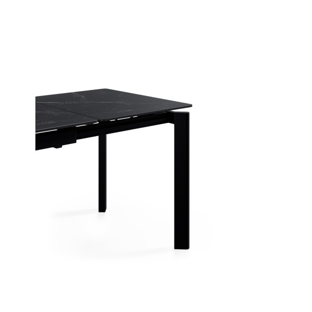 Mesa FIONA 140x90 cm, Negro / Negro