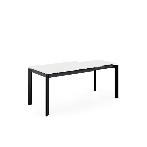 Mesa FIONA 140x90 cm, Blanco / Negro