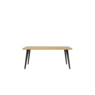Mesa HENNING 200x100 cm de Comedor, Roble / Negro 2