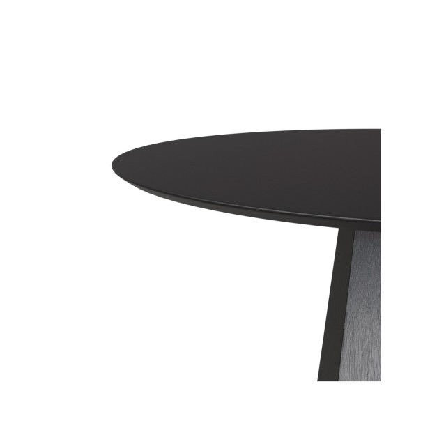 Mesa HANNE Ø120 cm de Comedor, Negro