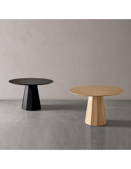 Mesa HANNE Ø120 cm de Comedor, Roble