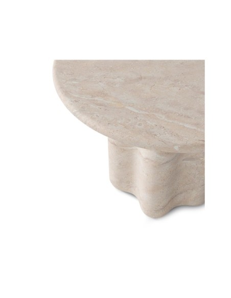 Mesa Exterior ODENSE Ø120 cm, Mármol Travertino