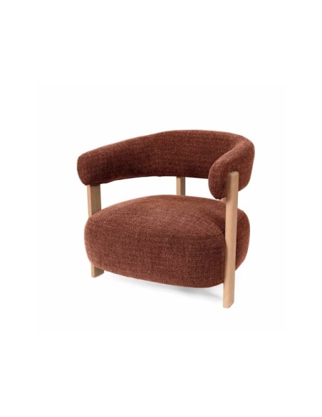Butaca CLADY, Textil Terracota
