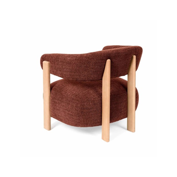 Butaca CLADY, Textil Terracota