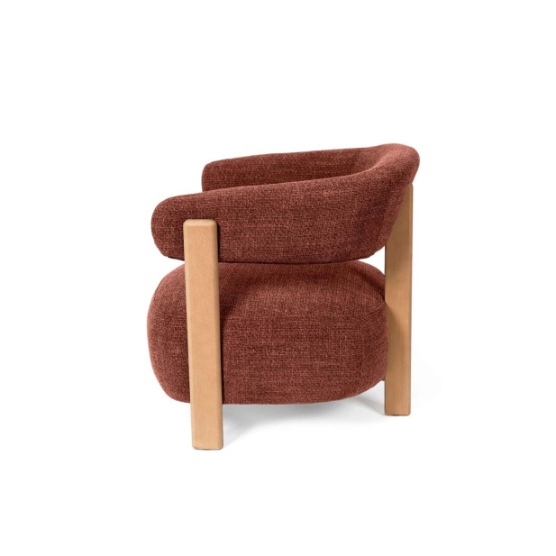 Butaca CLADY, Textil Terracota
