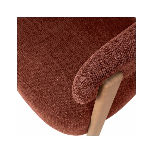 Butaca CLADY, Textil Terracota