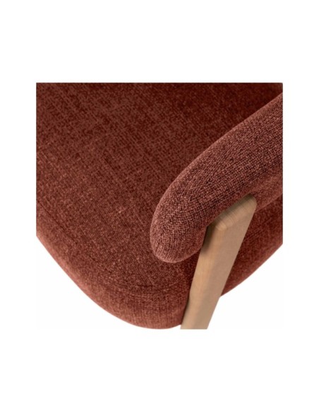 Butaca CLADY, Textil Terracota
