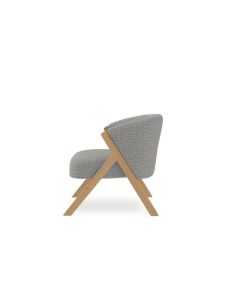 Butaca WITTA, Textil Gris