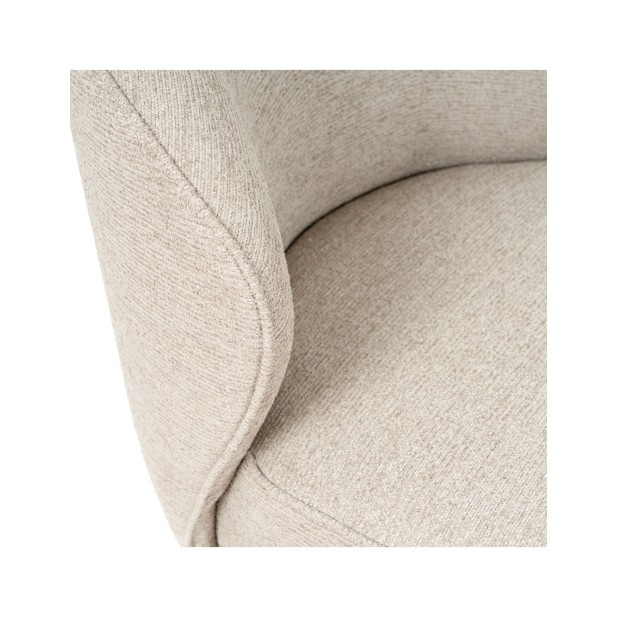 Butaca Giratoria SAFFI, Textil Beige