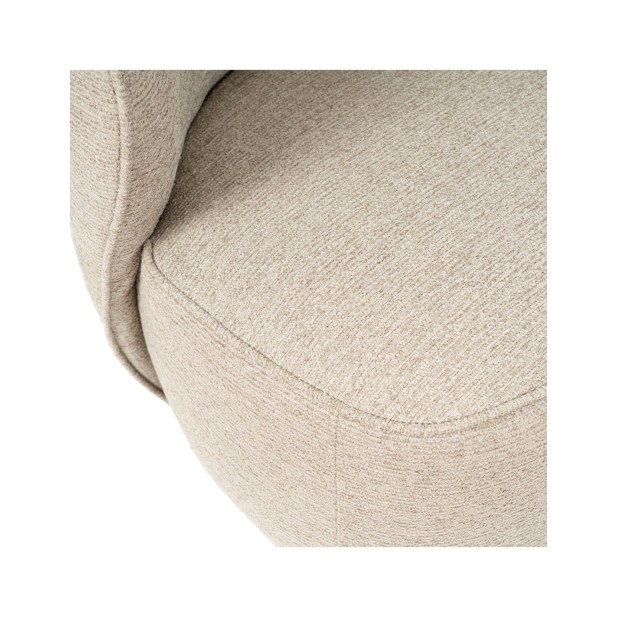 Butaca Giratoria SAFFI, Textil Beige